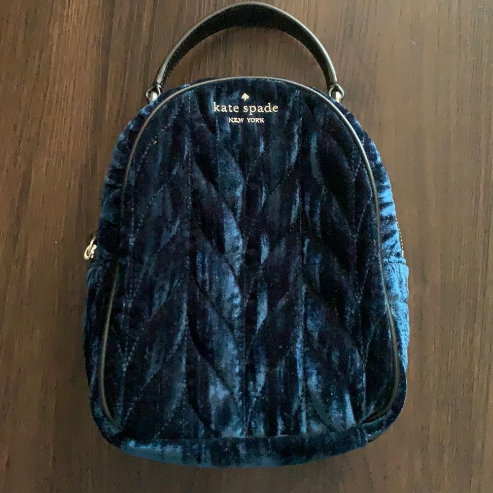 Kate spade Velvet mini backpack